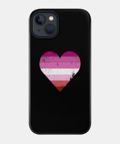 Lesbian Pride Heart Flag