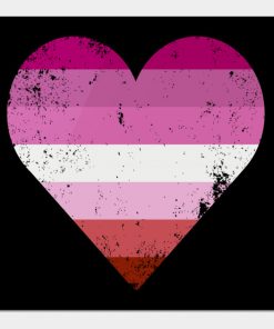 Lesbian Pride Heart Flag