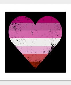 Lesbian Pride Heart Flag