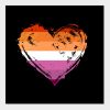Lesbian Pride Heart Flag
