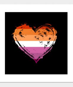 Lesbian Pride Heart Flag