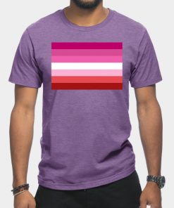 Lesbian T-Shirts - Pink Lesbian Flag T-Shirt TP1503 3 - Lesbian Flag Pink Lesbian Flag
