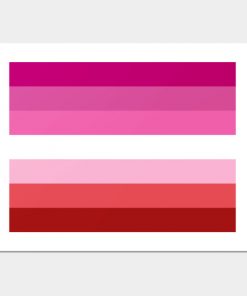 Lesbian Posters - Pink Lesbian Flag Poster TP1503 2 - Lesbian Flag Pink Lesbian Flag