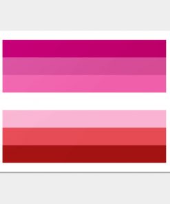 Lesbian Posters - Pink Lesbian Flag Poster TP1503 4 - Lesbian Flag Pink Lesbian Flag