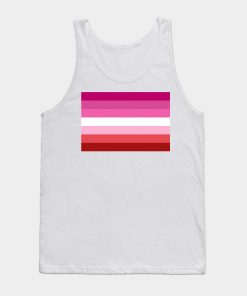 Lesbian Tank Tops - Pink Lesbian Flag Tank Top TP1503 3 - Lesbian Flag Pink Lesbian Flag