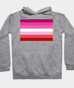Lesbian Hoodies - Pink Lesbian Flag Hoodie TP1503 2 - Lesbian Flag Pink Lesbian Flag