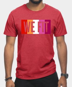 Lesbian T-Shirts - We Fit T-Shirt TP1503 12 - Lesbian Flag We Fit