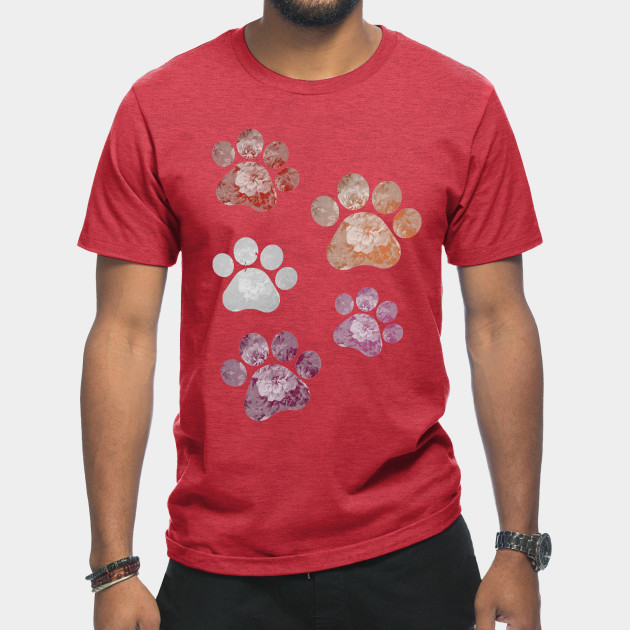 13269055_0-1 Subtle Floral Paw Prints Flag