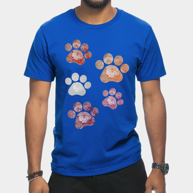 13269055_0-10 Subtle Floral Paw Prints Flag
