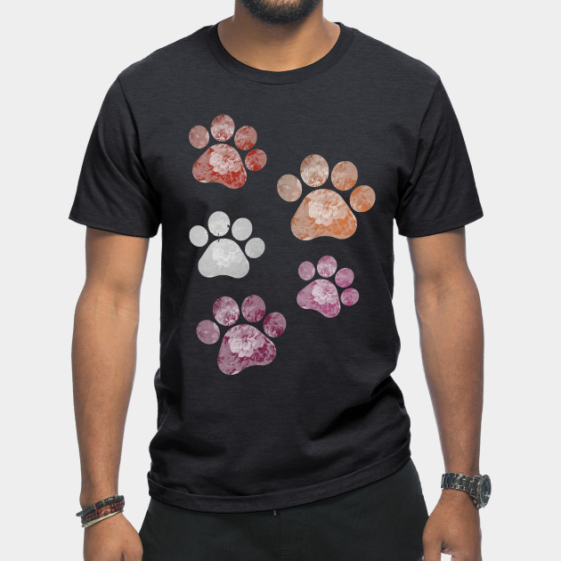 13269055_0-12 Subtle Floral Paw Prints Flag