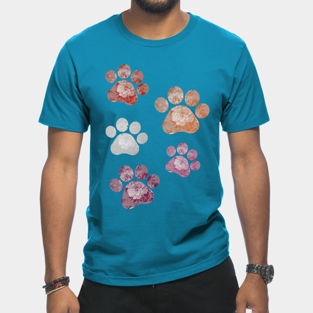 13269055_0-2 Subtle Floral Paw Prints Flag