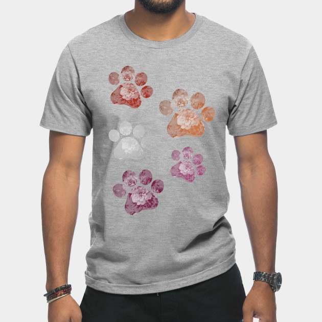 13269055_0-23 Subtle Floral Paw Prints Flag