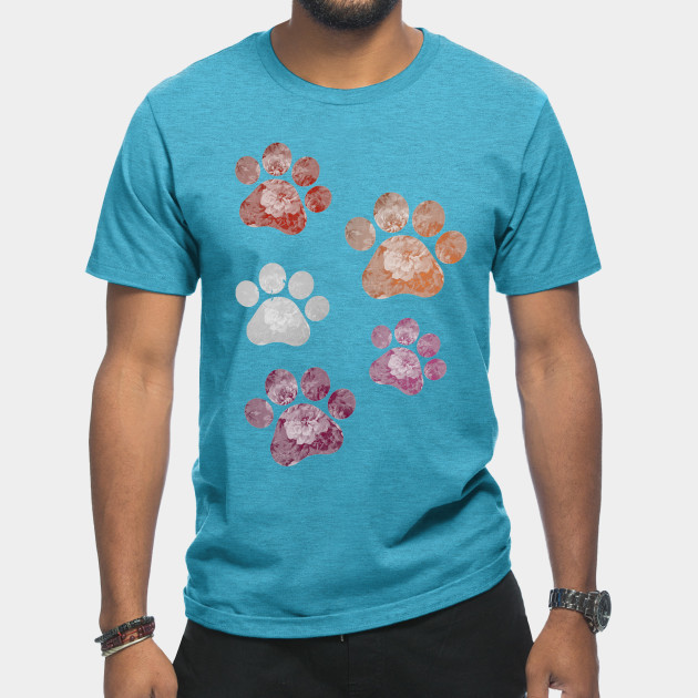 13269055_0-24 Subtle Floral Paw Prints Flag