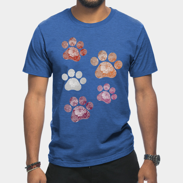 13269055_0-26 Subtle Floral Paw Prints Flag
