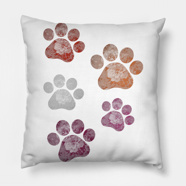 13269055_0-27 Subtle Floral Paw Prints Flag