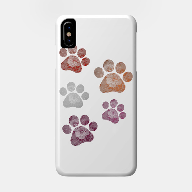 13269055_0-29 Subtle Floral Paw Prints Flag