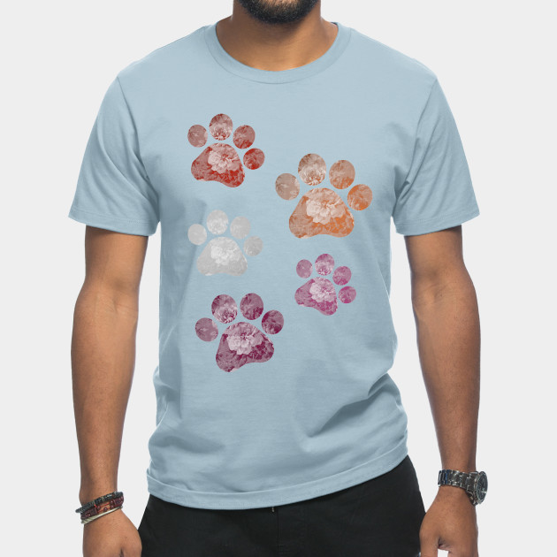 13269055_0-3 Subtle Floral Paw Prints Flag
