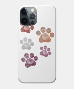Lesbian Cases - Subtle Floral Paw Prints Flag Phone Case TP1503 8 - Lesbian Flag Subtle Floral Paw Prints Flag