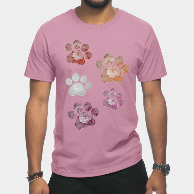 13269055_0-4 Subtle Floral Paw Prints Flag