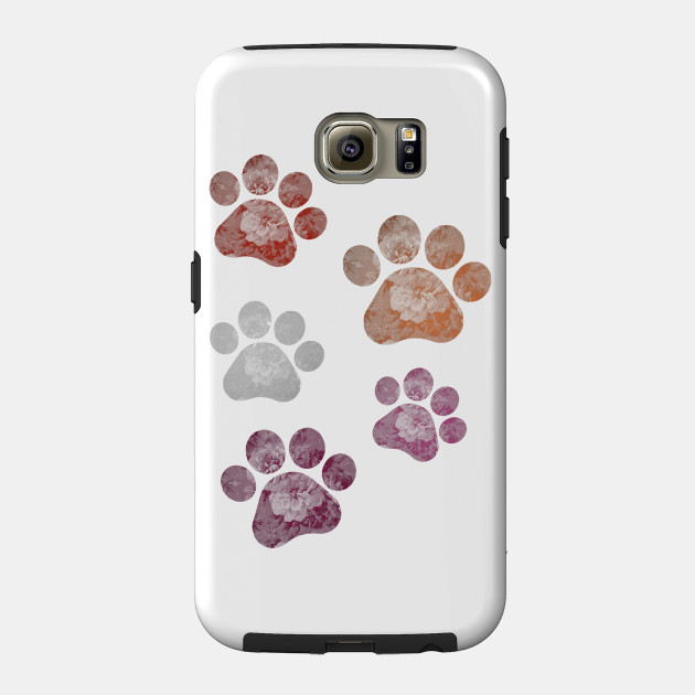 13269055_0-49 Subtle Floral Paw Prints Flag