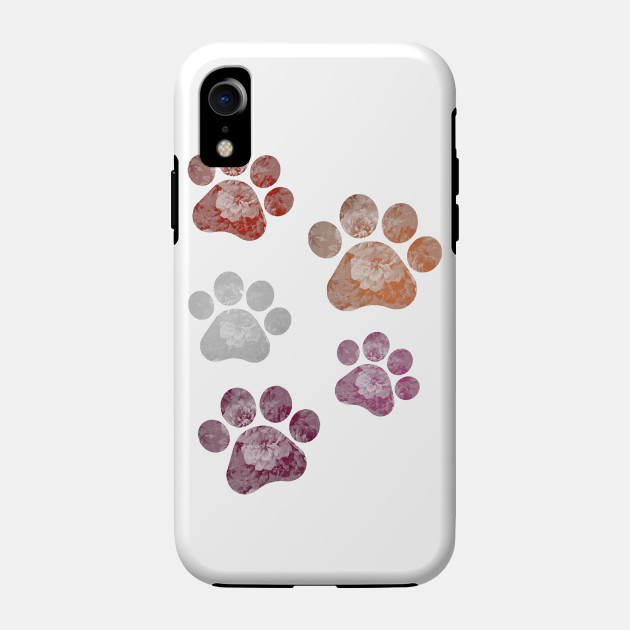 13269055_0-50 Subtle Floral Paw Prints Flag