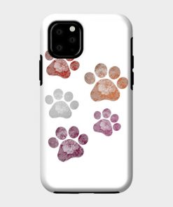 Lesbian Cases - Subtle Floral Paw Prints Flag Phone Case TP1503 29 - Lesbian Flag Subtle Floral Paw Prints Flag
