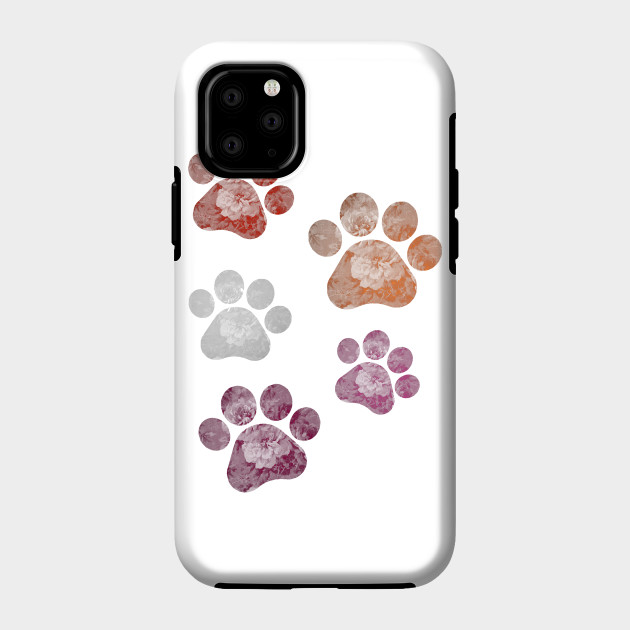 13269055_0-57 Subtle Floral Paw Prints Flag