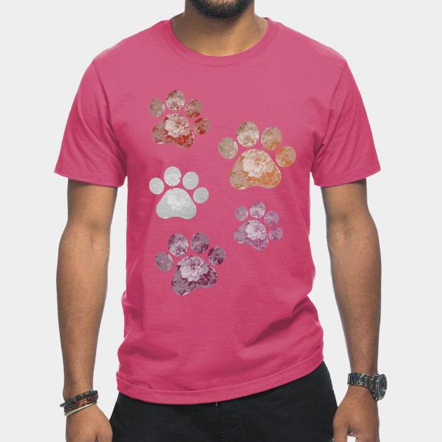 13269055_0-6 Subtle Floral Paw Prints Flag