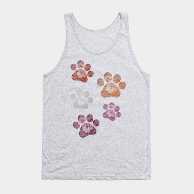 13269055_0-84 Subtle Floral Paw Prints Flag