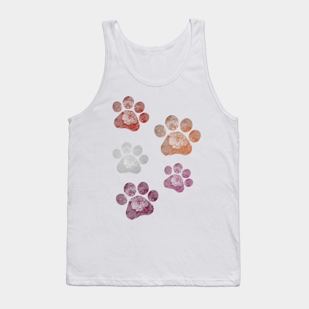 13269055_0-85 Subtle Floral Paw Prints Flag