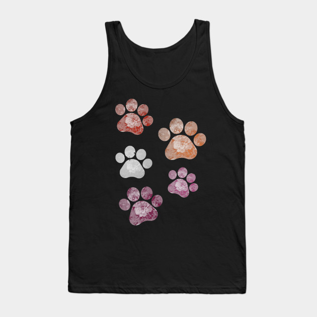 13269055_0-87 Subtle Floral Paw Prints Flag