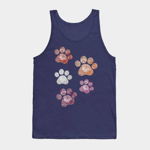 13269055_0-89 Subtle Floral Paw Prints Flag