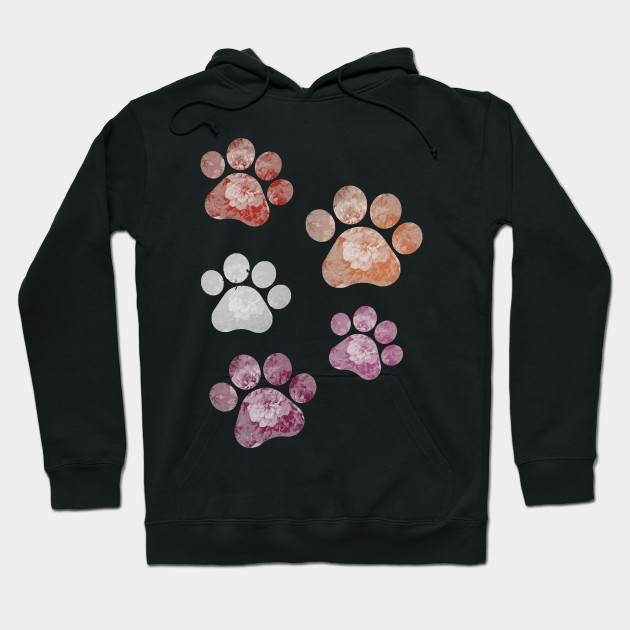 13269055_0-94 Subtle Floral Paw Prints Flag