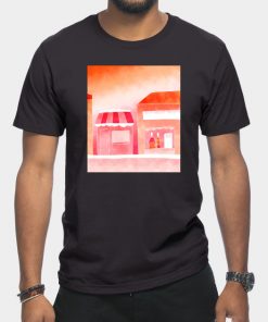 Lesbian T-Shirts - Forested Sunset T-Shirt TP1503 4 - Lesbian Flag Forested Sunset