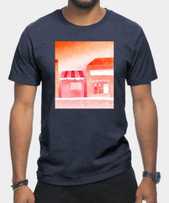 Lesbian T-Shirts - Forested Sunset T-Shirt TP1503 5 - Lesbian Flag Forested Sunset