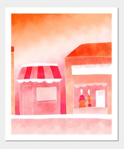 Lesbian Posters - Forested Sunset Poster TP1503 3 - Lesbian Flag Forested Sunset