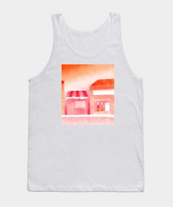 Lesbian Tank Tops - Forested Sunset Tank Top TP1503 2 - Lesbian Flag Forested Sunset