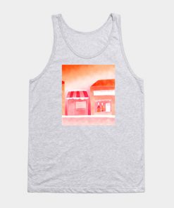 Lesbian Tank Tops - Forested Sunset Tank Top TP1503 3 - Lesbian Flag Forested Sunset