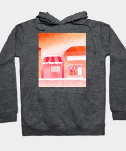 Lesbian Hoodies - Forested Sunset Hoodie TP1503 2 - Lesbian Flag Forested Sunset