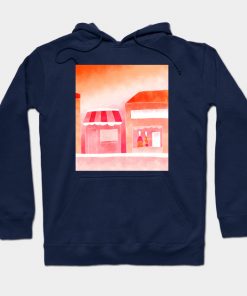 Lesbian Hoodies - Forested Sunset Hoodie TP1503 3 - Lesbian Flag Forested Sunset