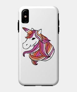 Lesbian Cases - Lesbian Flag Unicorn Phone Case TP1503 18 - Lesbian Flag Lesbian Flag Unicorn