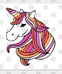 Lesbian Flag Unicorn