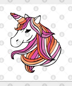 Lesbian Posters - Lesbian Flag Unicorn Poster TP1503 3 - Lesbian Flag Lesbian Flag Unicorn
