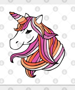 Lesbian Posters - Lesbian Flag Unicorn Poster TP1503 5 - Lesbian Flag Lesbian Flag Unicorn