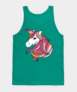 Lesbian Tank Tops - Lesbian Flag Unicorn Tank Top TP1503 7 - Lesbian Flag Lesbian Flag Unicorn