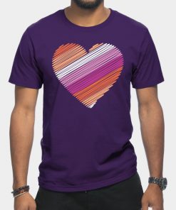 Lesbian Flag Heart