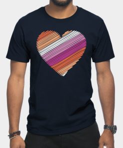 Lesbian Flag Heart