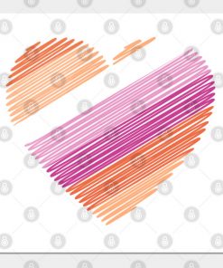 Lesbian Flag Heart
