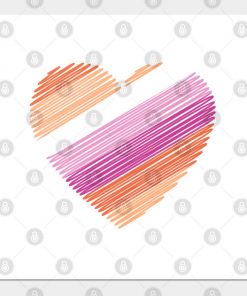 Lesbian Flag Heart