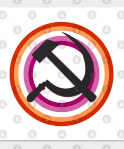 Lesbian Posters - Lesbian Pride Communist Poster TP1503 3 - Lesbian Flag Lesbian Pride Communist
